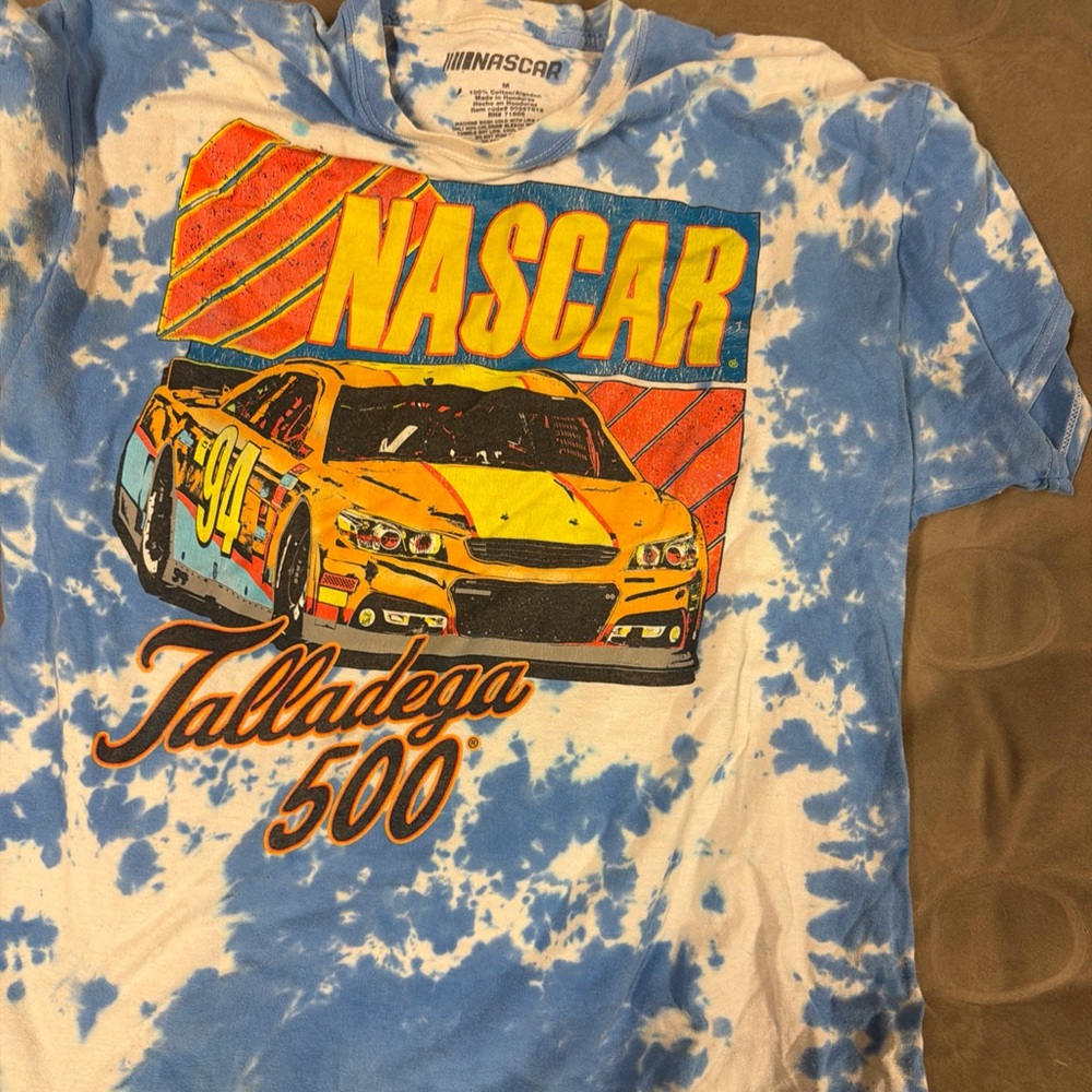 NASCAR Talladega 500 Blue and Yellow Graphic Tee